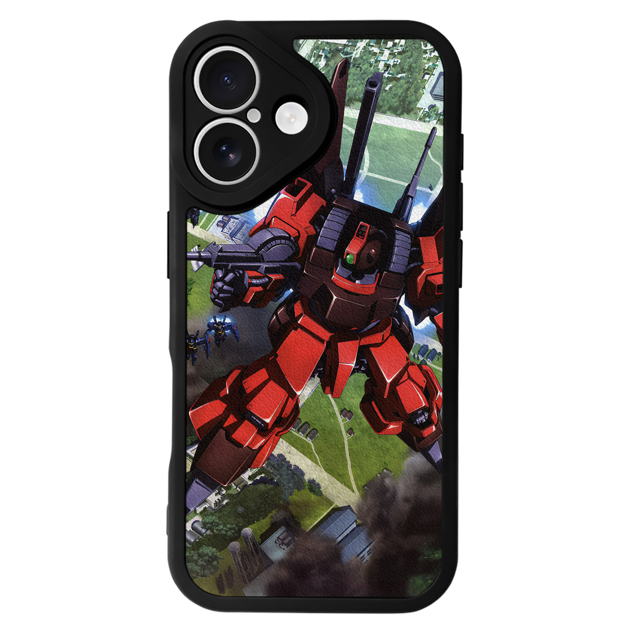 （画像用） 機動戦士ガンダム Mobile Suit Gundam 【iPhone 16シリーズ対応】シリコンスマホケース（レザー調） 材質：シリコン